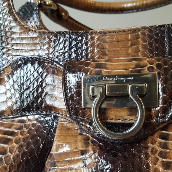 Gorgeous Salvatore Ferragamo Python Bag - Picture 6 of 8